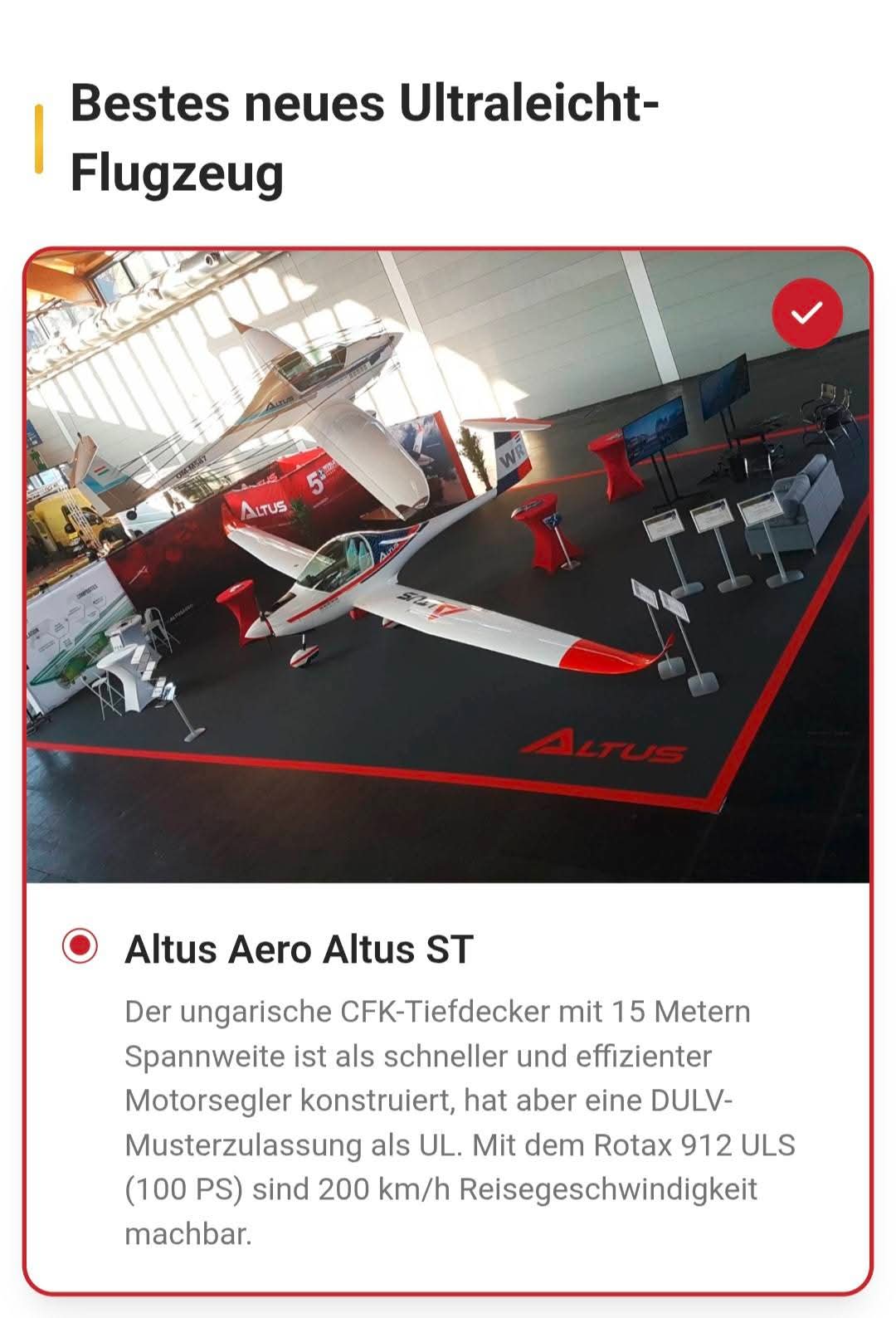 Altus Touring Motorglider