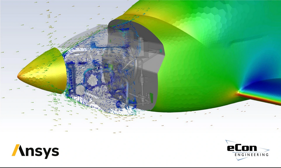 Engine compartment flow simulation
